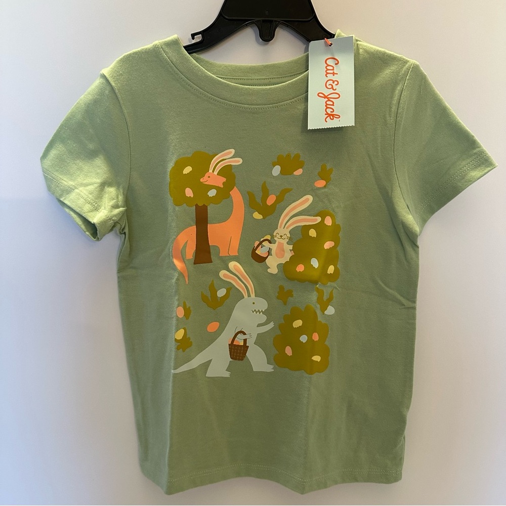 Cat & Jack Dinosaur Easter Shirt Size 3T NEW
